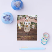 LeahG HAUSHALT Rustikales FOTO für das Holzherz Flyer (Einzeln)