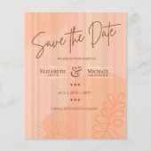 LeahG HAUSHALT Save the Date Cinammon Abstrakt (Vorderseite)