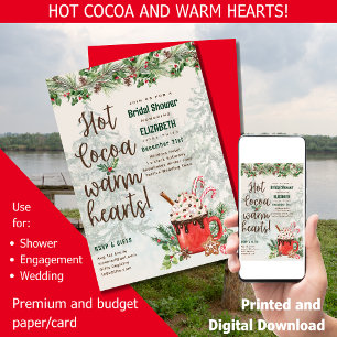 LeahG Hot Cocoa Warm Hearts Winter Brautparty Einladung
