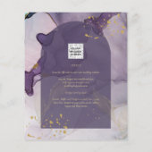 LeahG Ink Ombre Lila Lavender Gold Wedding (Rückseite)