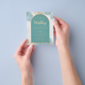 LeahG INK Sea Glass Türkis Aquamarin Gold INVITE Flyer (Gruppe)