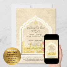 LeahG Islamische Wedding Gold Moschee Elegant Nika