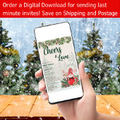 LeahG jubelt Liebe Winter Brautparty Hochzeit Einladung