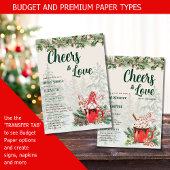 LeahG jubelt Liebe Winter Brautparty Hochzeit Einladung