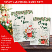 LeahG jubelt Liebe Winter Brautparty Hochzeit Einladung