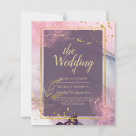 LeahG® Lavender INK Mauve Lila Gold Wedding