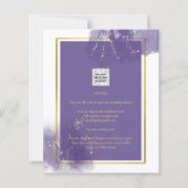 LeahG LILA GOLD Wedding Lavender ALCOHOL INK (Rückseite)