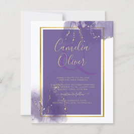 LeahG LILA GOLD Wedding Lavender ALCOHOL INK