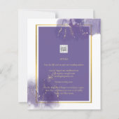 LeahG LILA GOLD Wedding Lavender ALCOHOL INK (Rückseite)