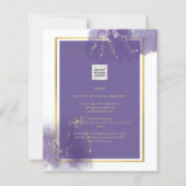 LeahG LILA GOLD Wedding Lavender ALCOHOL INK (Rückseite)