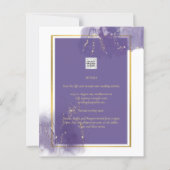 LeahG LILA GOLD Wedding Lavender ALCOHOL INK (Rückseite)