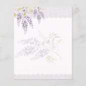 LeahG Lila WISTERIA Lace Floral Wedding INVITE Flyer (Hinten)