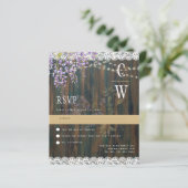 LeahG Lila WISTERIA Rustikale Hochzeit (Stehend Vorderseite)