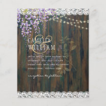 LeahG Lila WISTERIA Rustikale Hochzeit