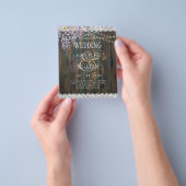 LeahG Lila WISTERIA Rustikale Hochzeit Flyer (Gruppe)