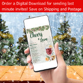 LeahG Mulled Wine Cheers to Liebe Winter Wedding Einladung