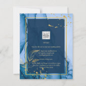 LeahG® Navy Blue Gold Alkohol Tinte Wedding (Rückseite)
