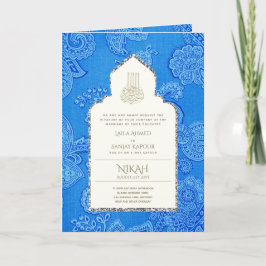LeahG Paisley Verzierter islamischer Hochzeitsempf Karte