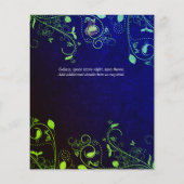 LeahG Peacock Blue Islamic Muslim Wedding lädt ein (Rückseite)