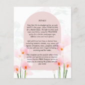 LeahG Pink Calla Lilies Elegant Wedding Invite (Rückseite)
