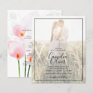 LeahG Pink Calla Lily Foto Overlay