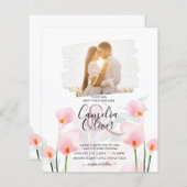 LeahG Pink Calla Lily FOTO Overlay (Vorne/Hinten)