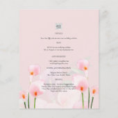 LeahG Pink Calla Lily FOTO Overlay Flyer (Hinten)