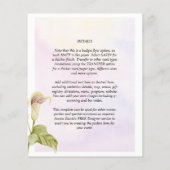 LeahG Pink Calla Lily FOTO Overlay Flyer (Hinten)