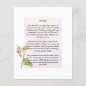 LeahG Pink Calla Lily FOTO Overlay Flyer (Hinten)