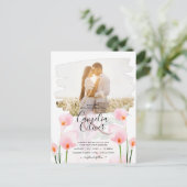 LeahG Pink Calla Lily FOTO Overlay Postkarte (Stehend Vorderseite)