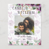 LeahG Plum Lila Berry Floral Wedding Winter (Vorderseite)