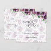 LeahG Plum Lila Berry Floral Wedding Winter (Vorne/Hinten)