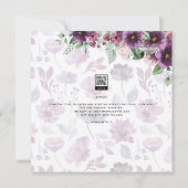 LeahG Plum Lila Berry Floral Wedding Winter (Rückseite)