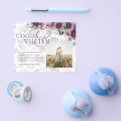 LeahG Plum Lila Berry Floral Wedding Winter Flyer (Einzeln)