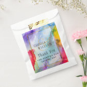 LeahG Rainbow Pride Alcohol Ink Wedding Geschenktütchen (Versiegelt)