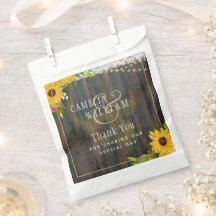 LeahG Rustikale Sonnenblumen Lights Wood Wedding