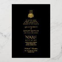 LeahG Schwarzes Gold islamische muslimische Hochze