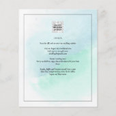 LeahG Sea Glass Türkis Aquamarin Blue Wedding INVI (Rückseite)