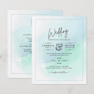 LeahG Sea Glass Türkis Aquamarin Blue Wedding INVI