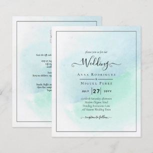 LeahG Sea Glass Türkis Aquamarin Blue Wedding INVI