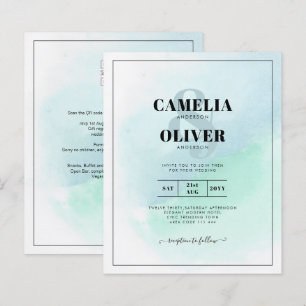 LeahG Sea Glass Türkis Aquamarin Blue Wedding INVI