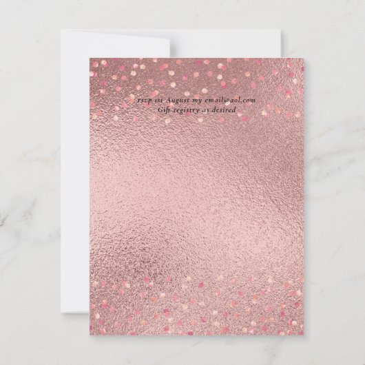 LeahG Silver Navy Rosegold PInk Floral Wedding (Rückseite)