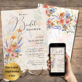 LeahG Summer Boho Blume Wedding Einladung