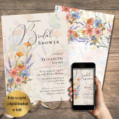 LeahG Summer Boho Blume Wedding Einladung