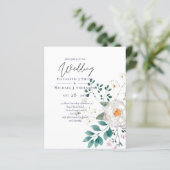 LeahG Summer White Rose Rustic Boho Floral Wedding (Stehend Vorderseite)