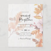 LeahG Terracotta Herbstlaubs Wedding Einladung (Vorderseite)