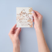 LeahG Terracotta Herbstlaubs Wedding Einladung Flyer (Gruppe)