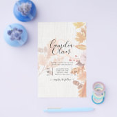 LeahG Terracotta Herbstlaubs Wedding Einladung Flyer (Einzeln)