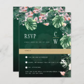LeahG Tropical Green Pink Botanical Wedding (Vorne/Hinten)