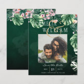 LeahG Tropical Green Pink Botanical Wedding (Vorne/Hinten)